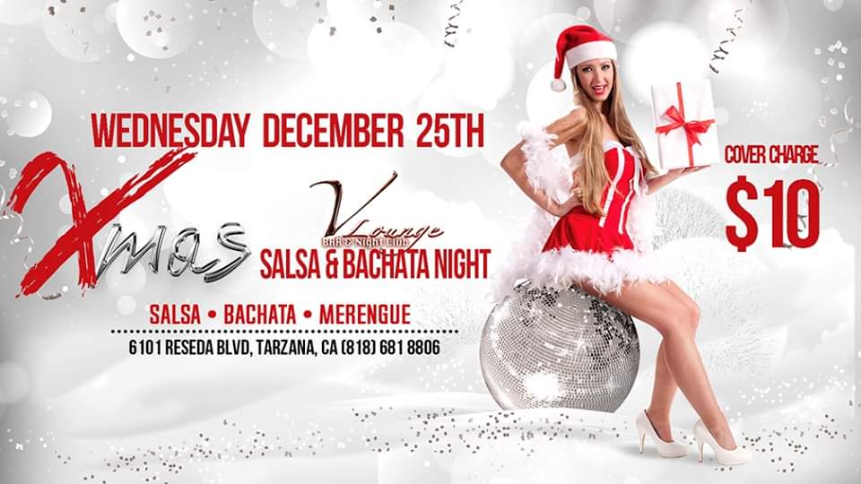 Xmas Night Salsa & Bachata Potluck Party at V Lounge!