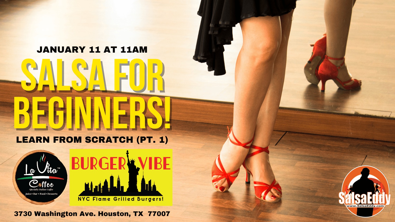 January 11: Salsa Group Class For Beginners!