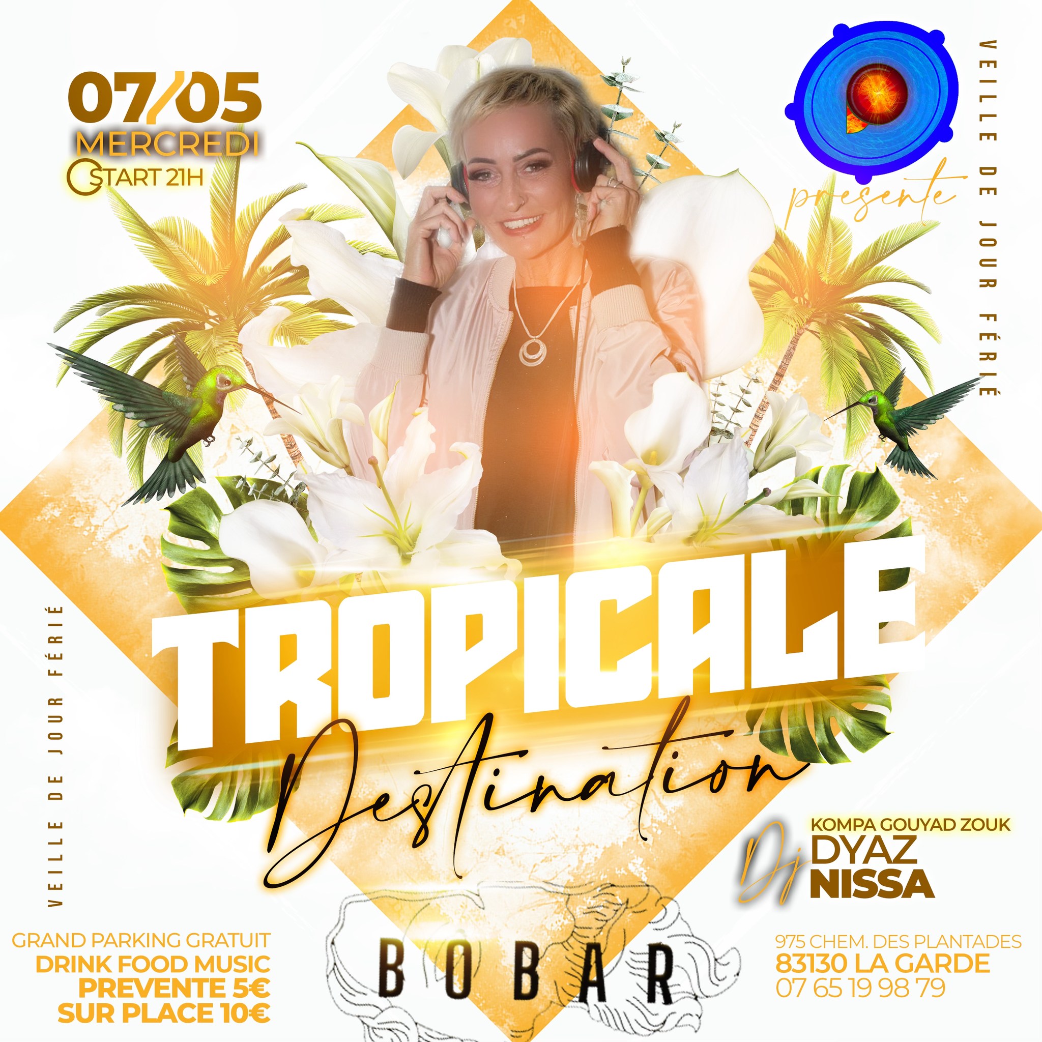 Destination Tropicale au Bôbar - Dj Nissa figure incontournable de la scène Kompa Gouyad