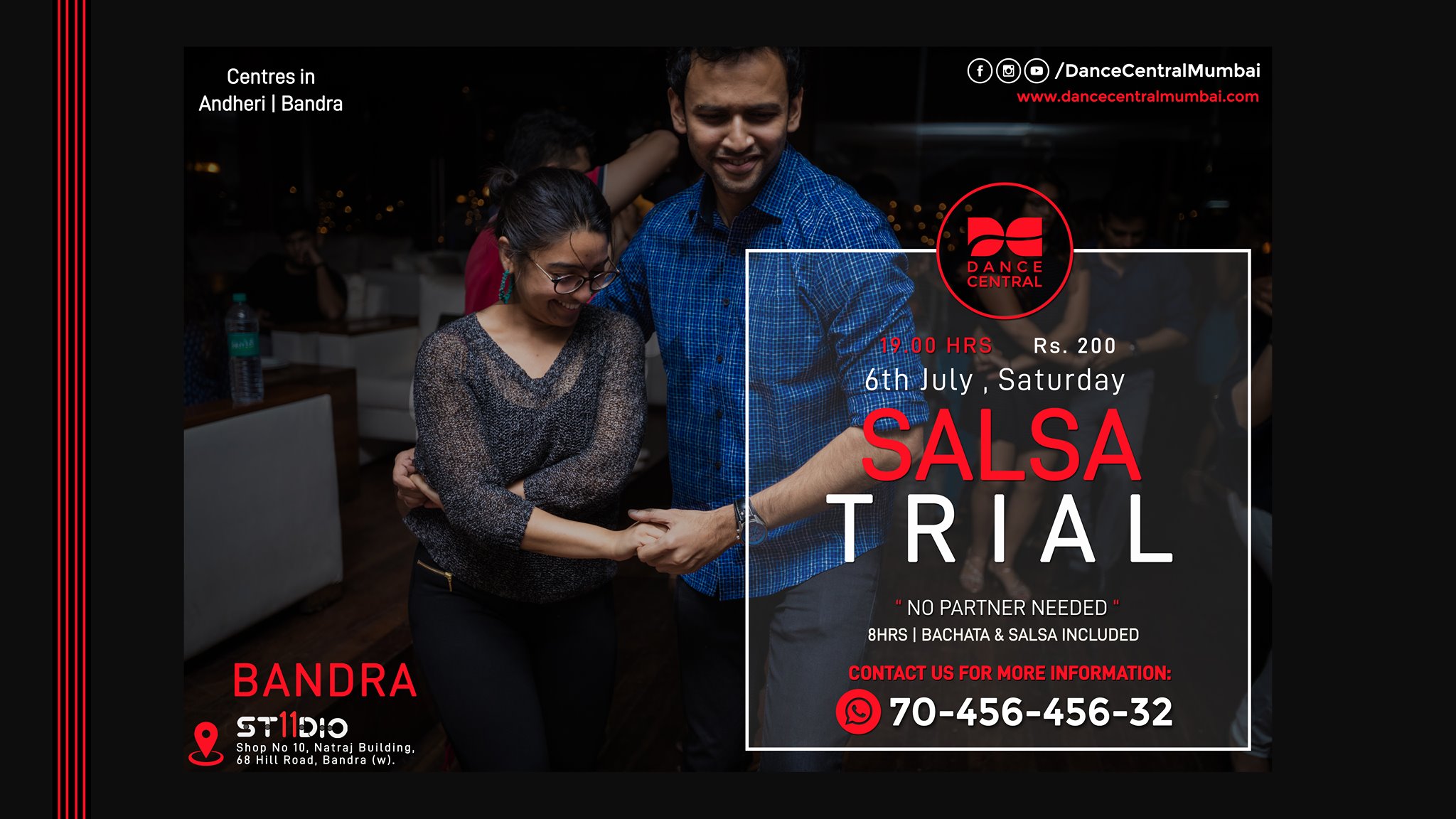 Bandra - Salsa Basic Trial Demo Class by Dance Central