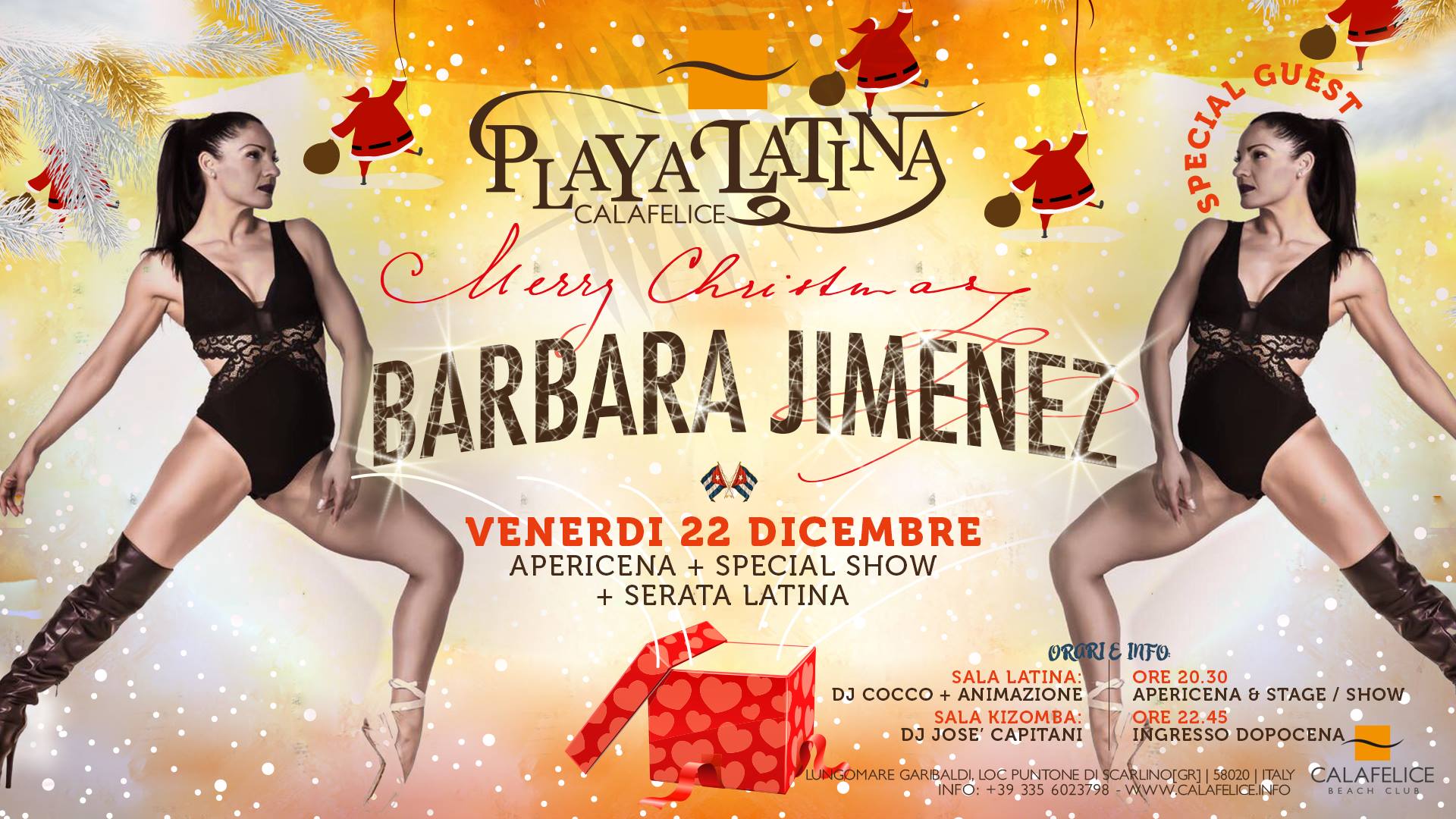 PLAYA Latina Natale con Barbara Jimenez