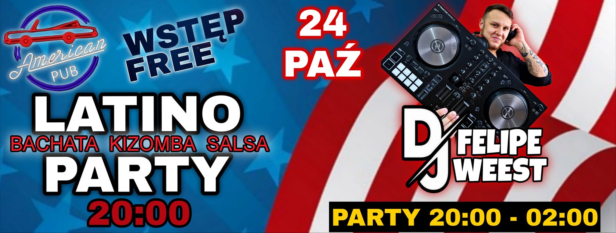 LATINO PARTY W AMERICAN PUB