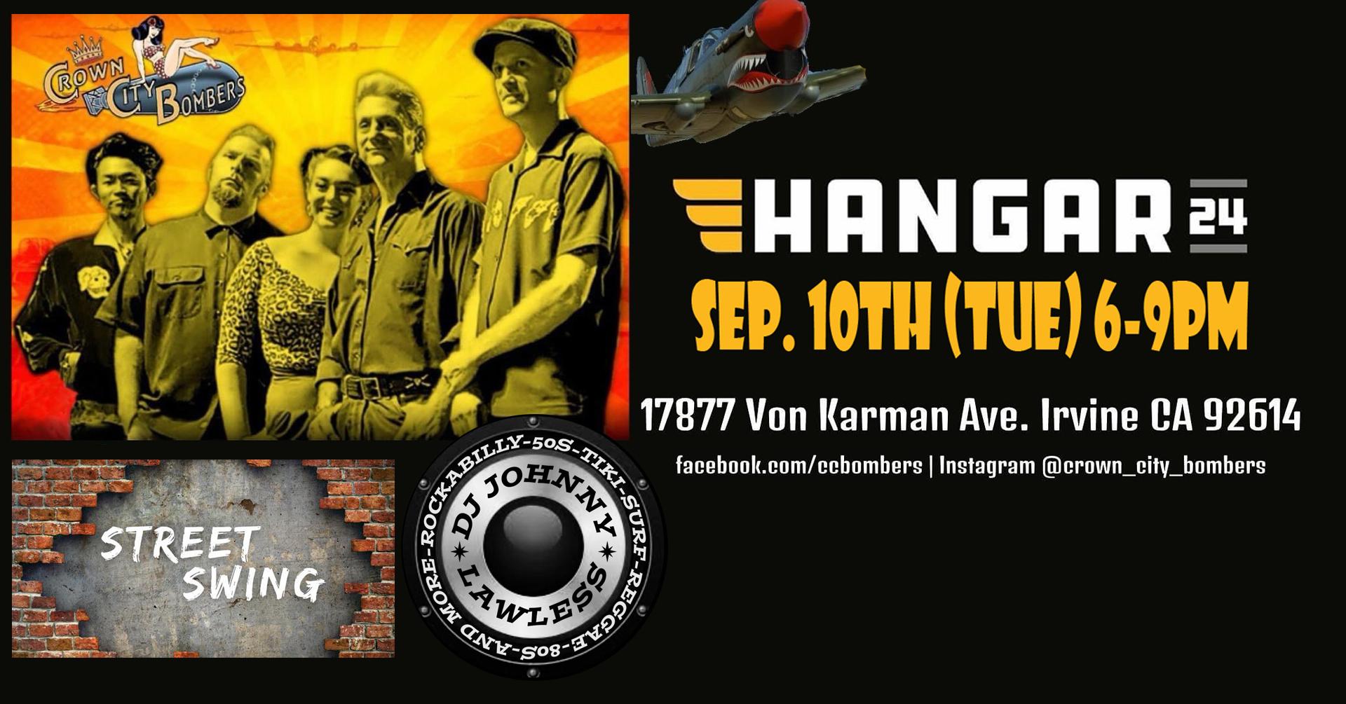 Crown City Bombers Return To Hangar 24 Tuesday Sept 10th!!