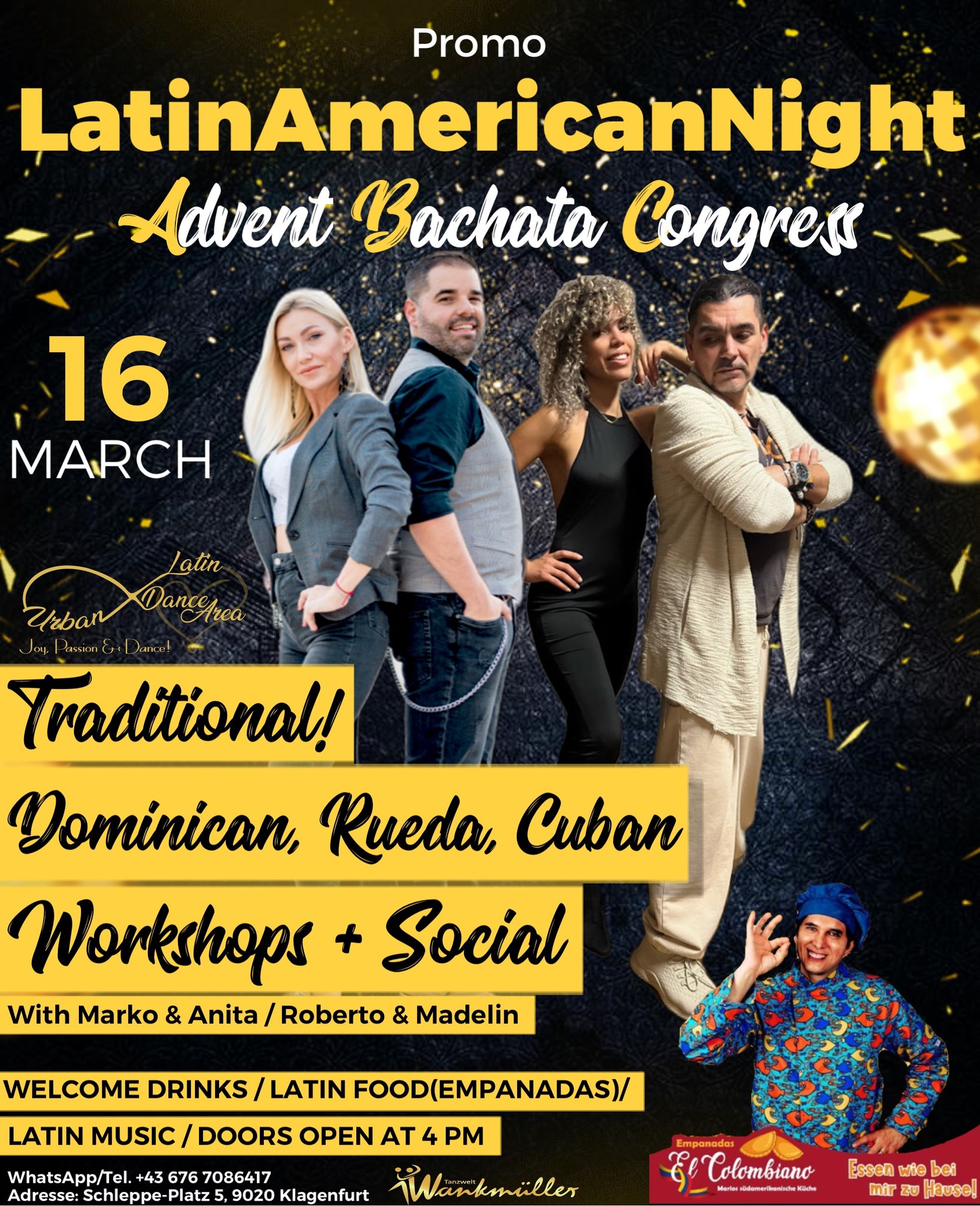 LatinAmericanNight PROMO Advent Bachata Congress