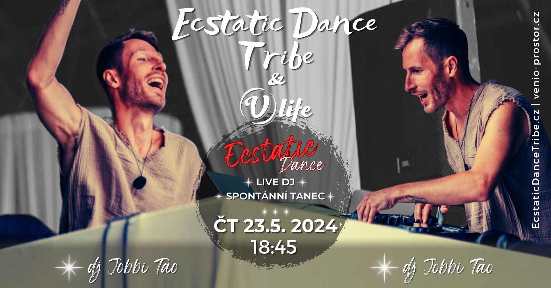 Dj JOBBI TAO`s last Ecstatic Dance set @ V-Life 23.5. Praha