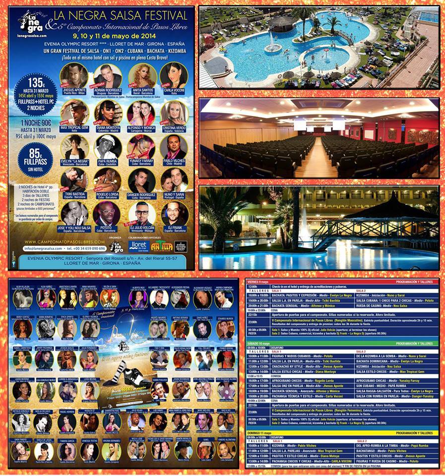 VEN CON JOSE Y YOLI N9U SALSA AL CONGRESO "LA NEGRA SALSA FESTIVAL" 9-10-11 MAYO