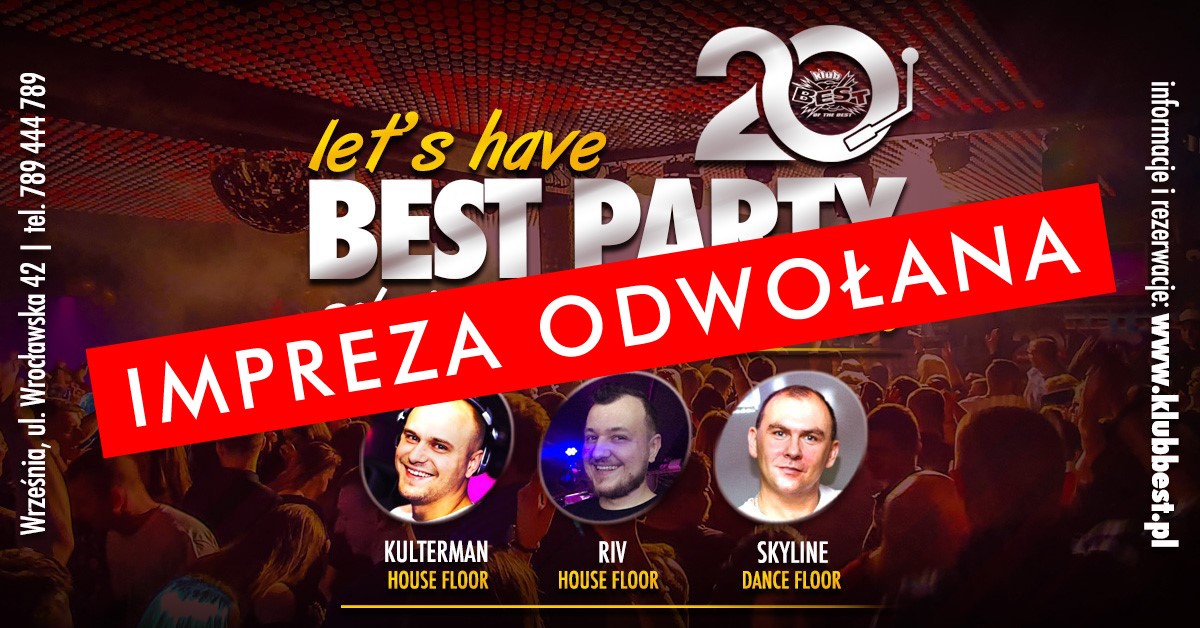 XXX - let's have BEST PARTY dwa parkiety rezydenci 18+