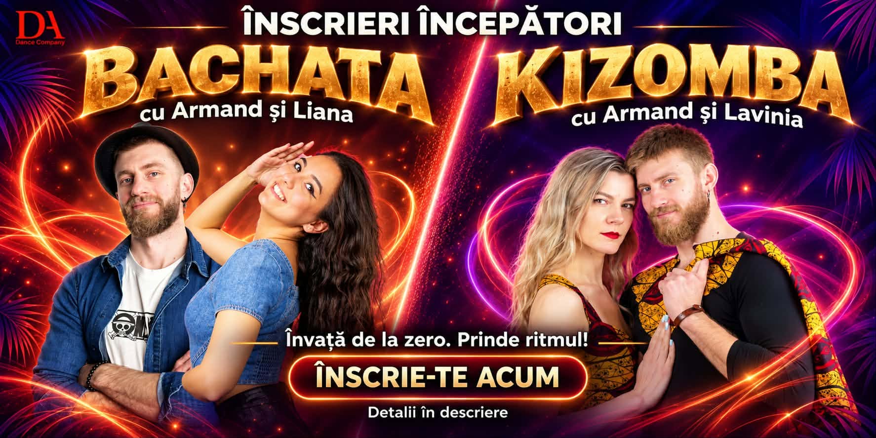 D.A. Cursuri Începători Kizomba & Bachata Iasi