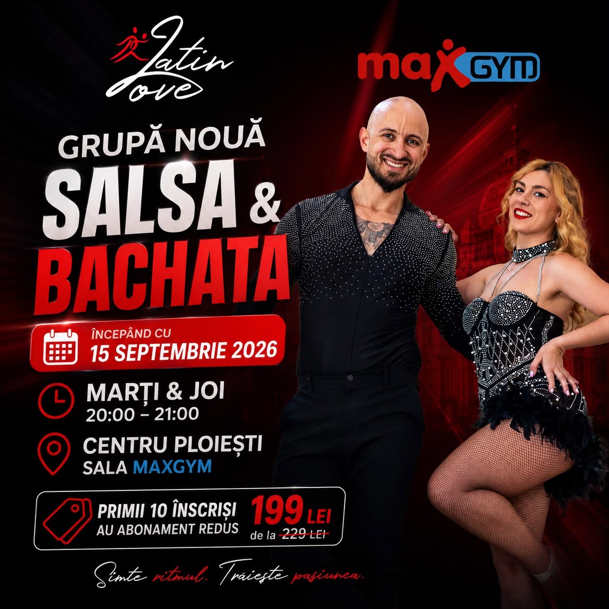 💃 Grupă Nouă Salsa & Bachata Începând cu 15 Septembrie 2026! 🕺