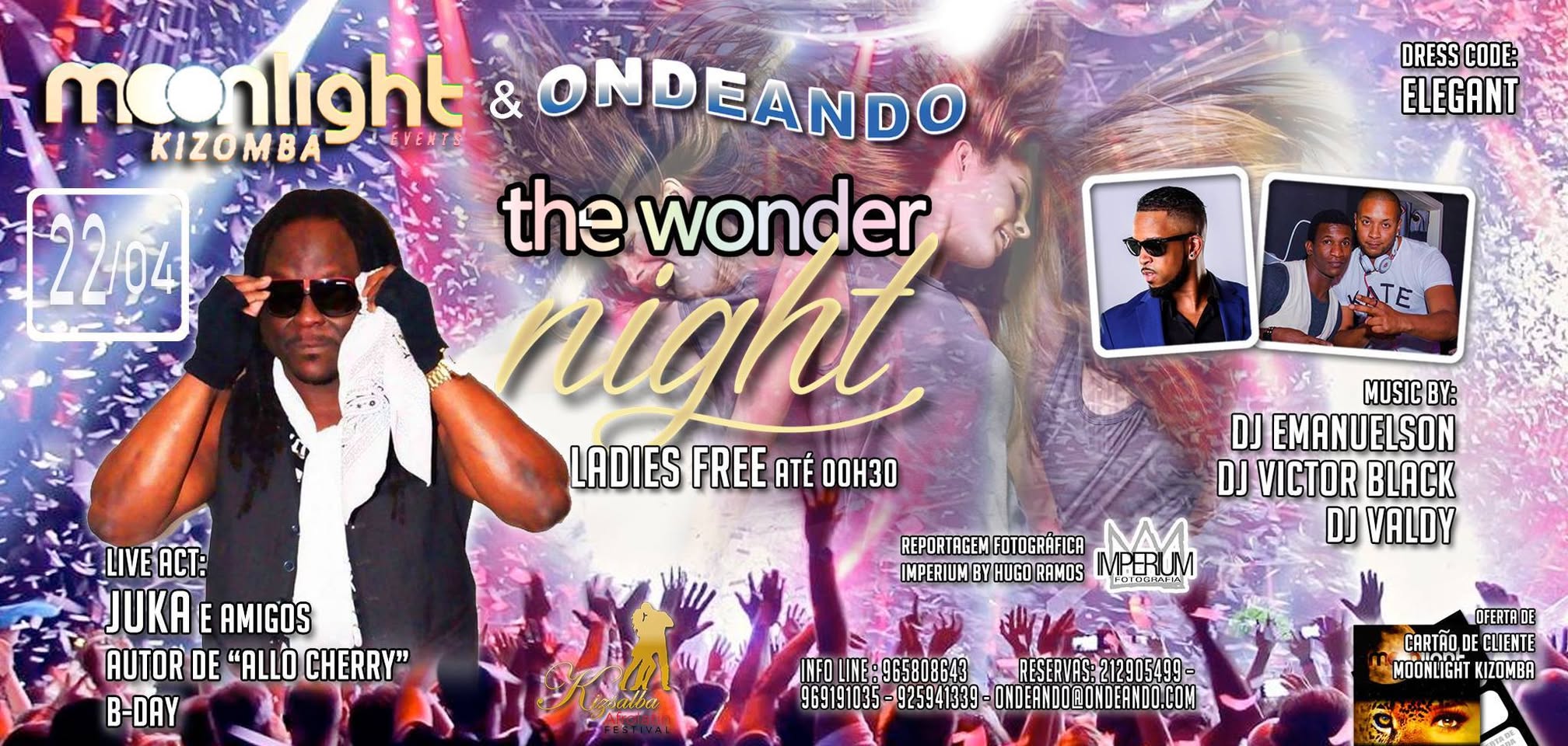 Moonlight Kizomba & Ondeando in The Wonder Night Juka 22 Abril