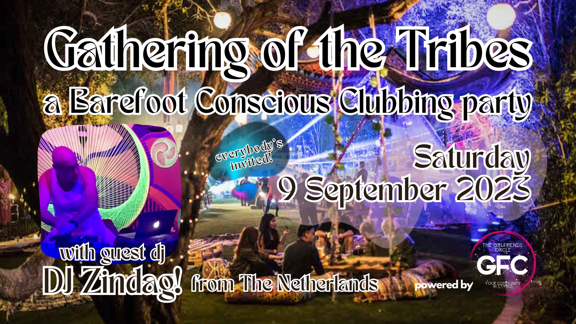 Barefoot Conscious Clubbing dance party with DJ Zindag!