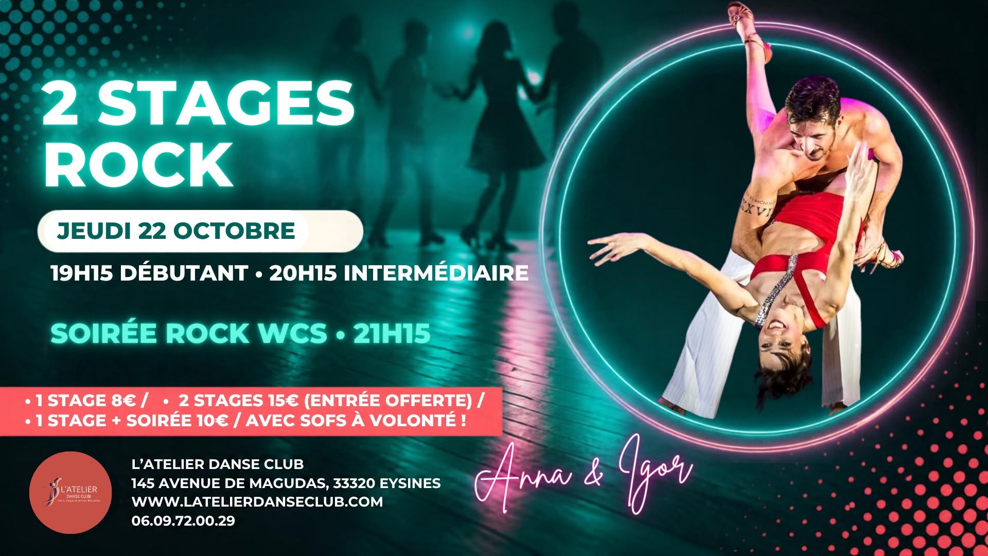 2 STAGES DE ROCK & SOIRÉE ROCK WCS