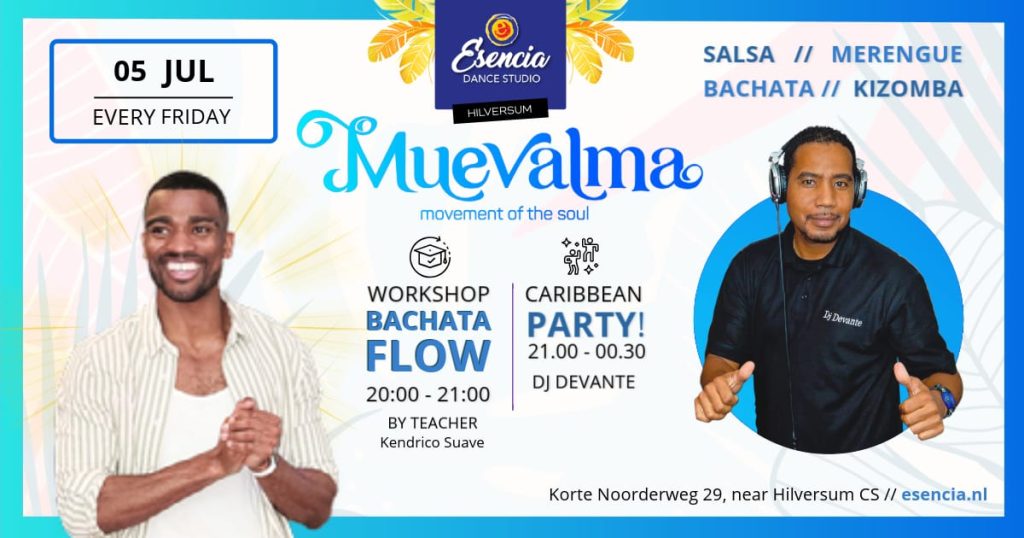 π MUEVALMA Caribbean Party π§ Dj Devante π₯ workshop Bachata Flow Solo πΉ