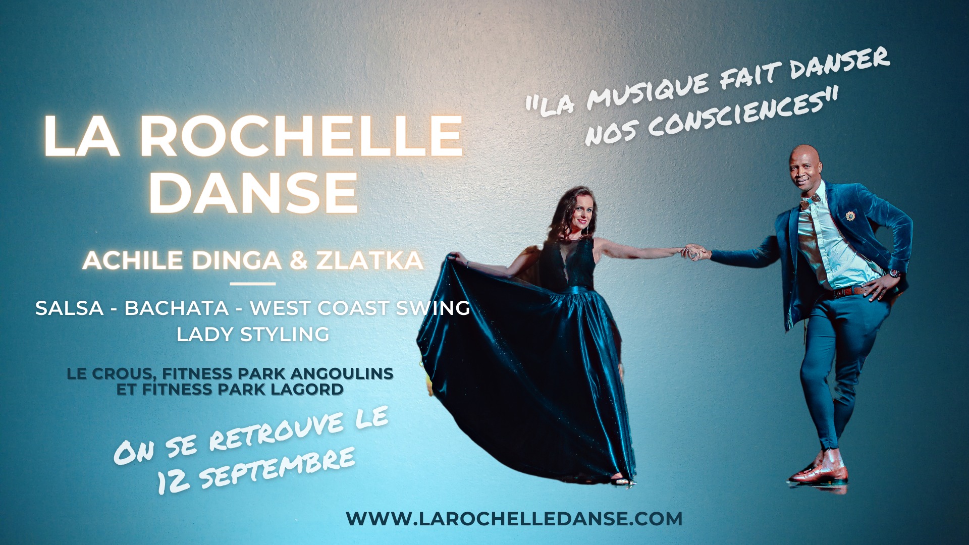 Cours de danses latines latines & west coast swing - Semaines de portes ouvertes #larochelledanse
