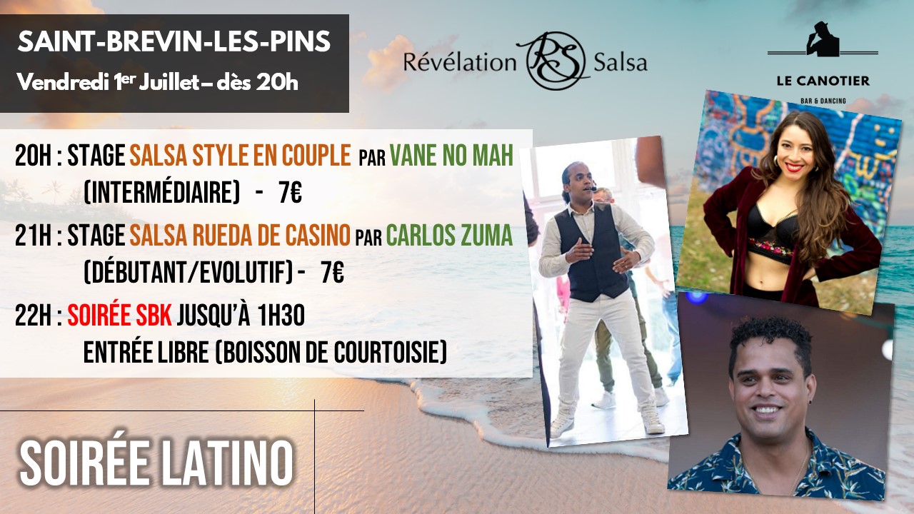 REVELATION SALSA- SOIREE LATINO St Brevin les Pins