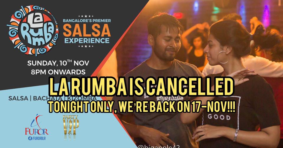 La Rumba, CANCELLED, 10-Nov-2019