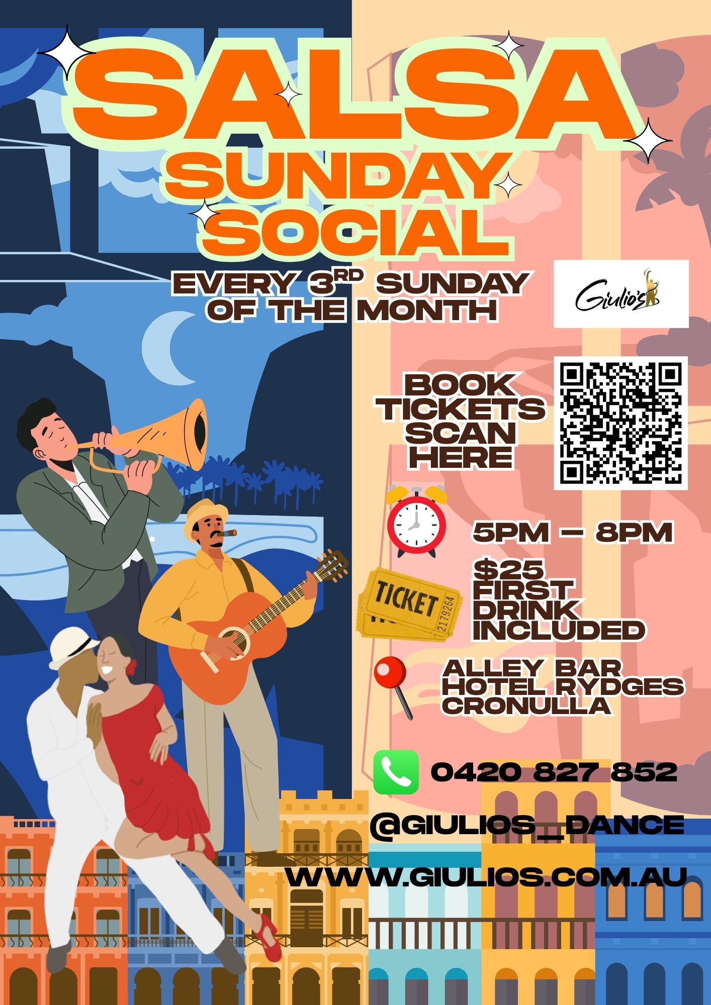 SALSA SUNDAY SOCIAL in Rydges Hotel Cronulla