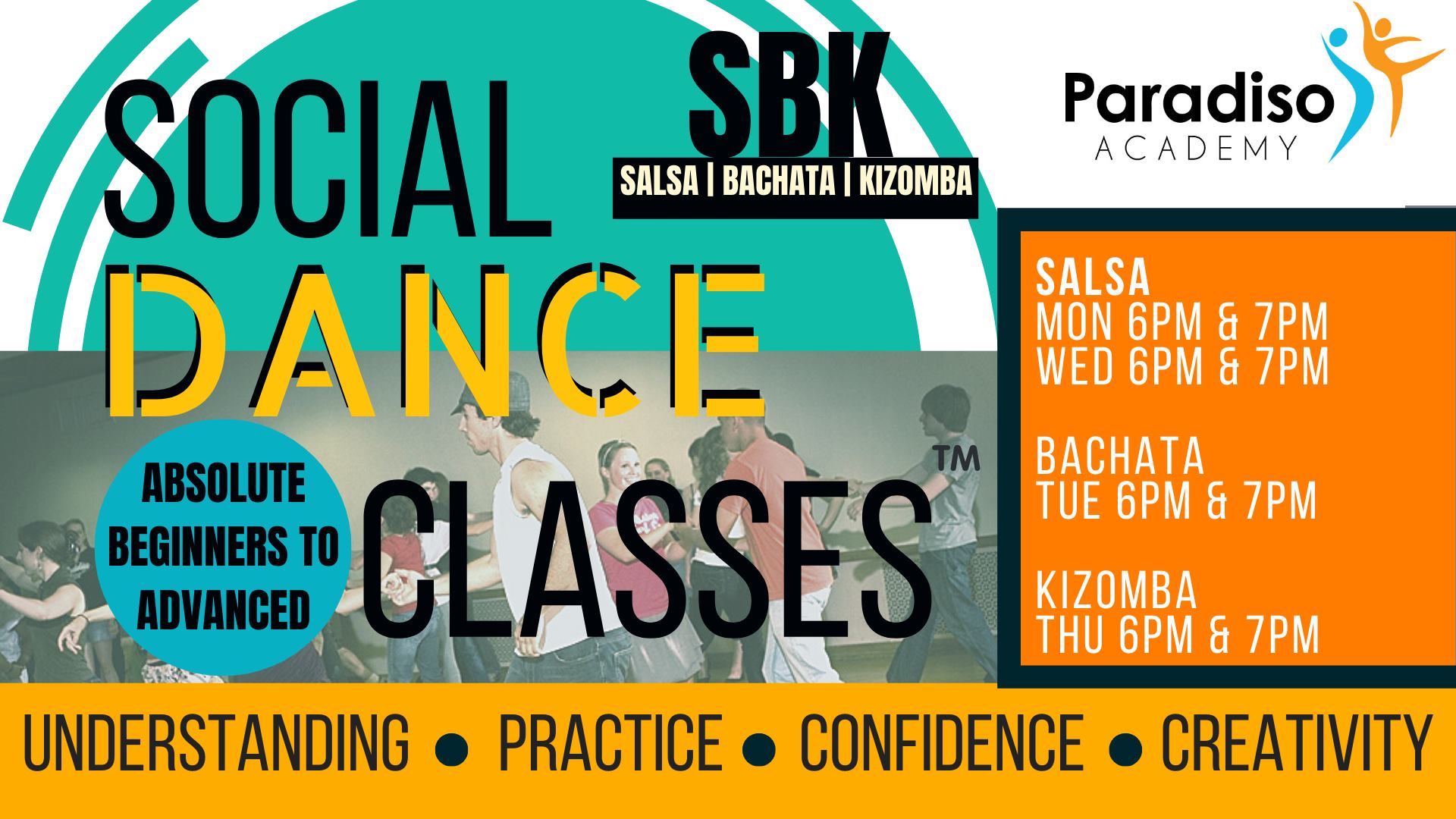 Dancing Salsa Bachata Kizomba classes
