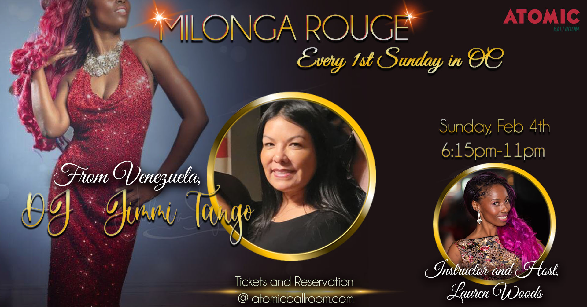 Milonga Rouge at Atomic Ballroom, OC