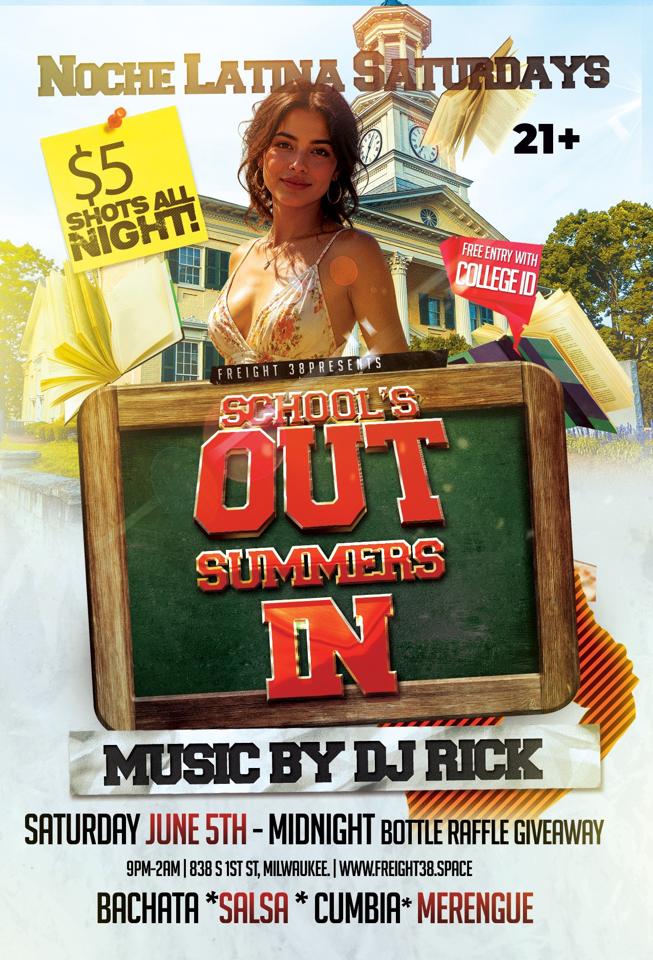 Schools Out - Summers In - Noche Latina
