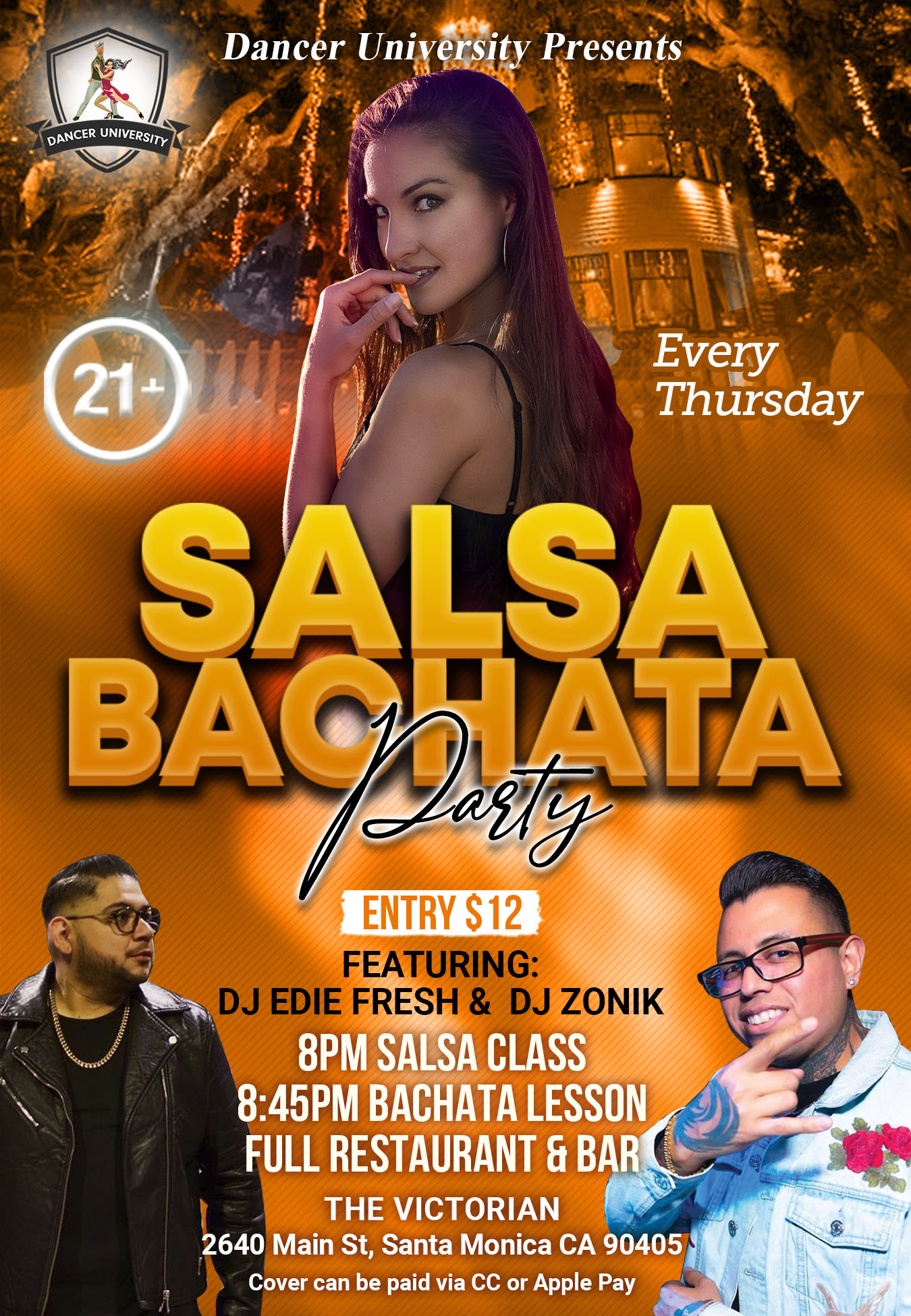 Salsa, Bachata and Kizomba Thursday at the Victorian!
