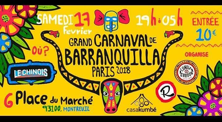 Grand Carnaval De Barranquilla Paris 2018