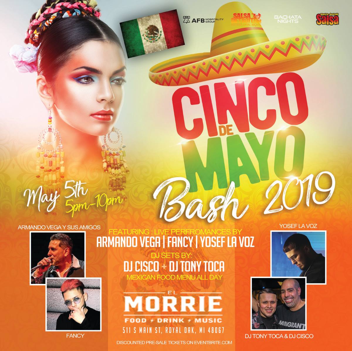 Salsa Detroit's Annual Cinco de Mayo Bash at the Morrie - Royal Oak