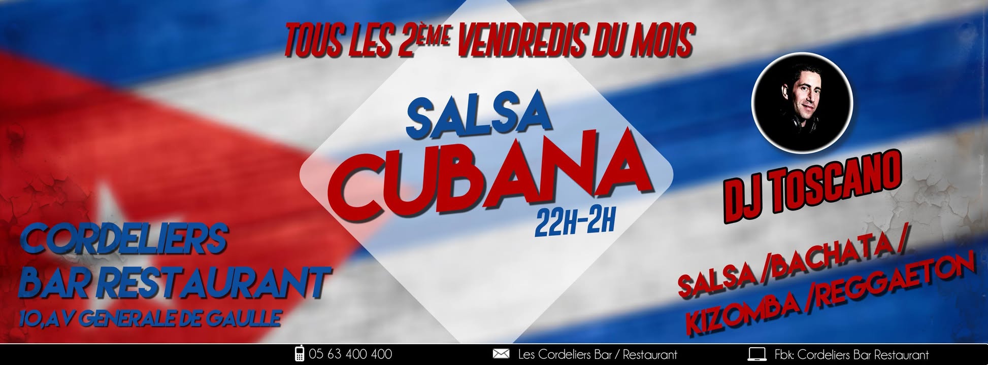 Soirée Salsa Cubana au Bar restaurant Les Cordeliers à Albi