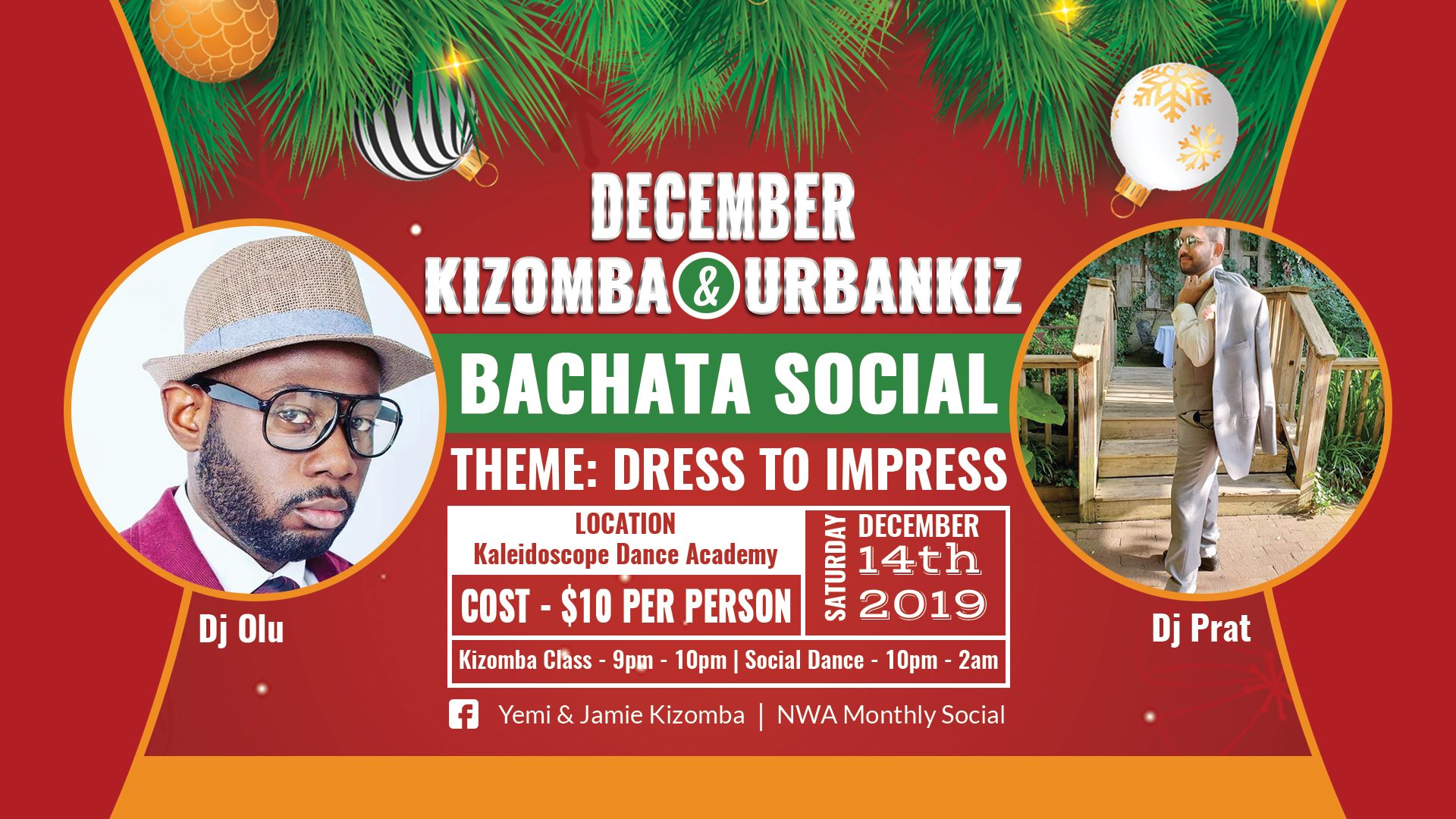 End of the Year Kizomba Urbankiz & Bachata Social