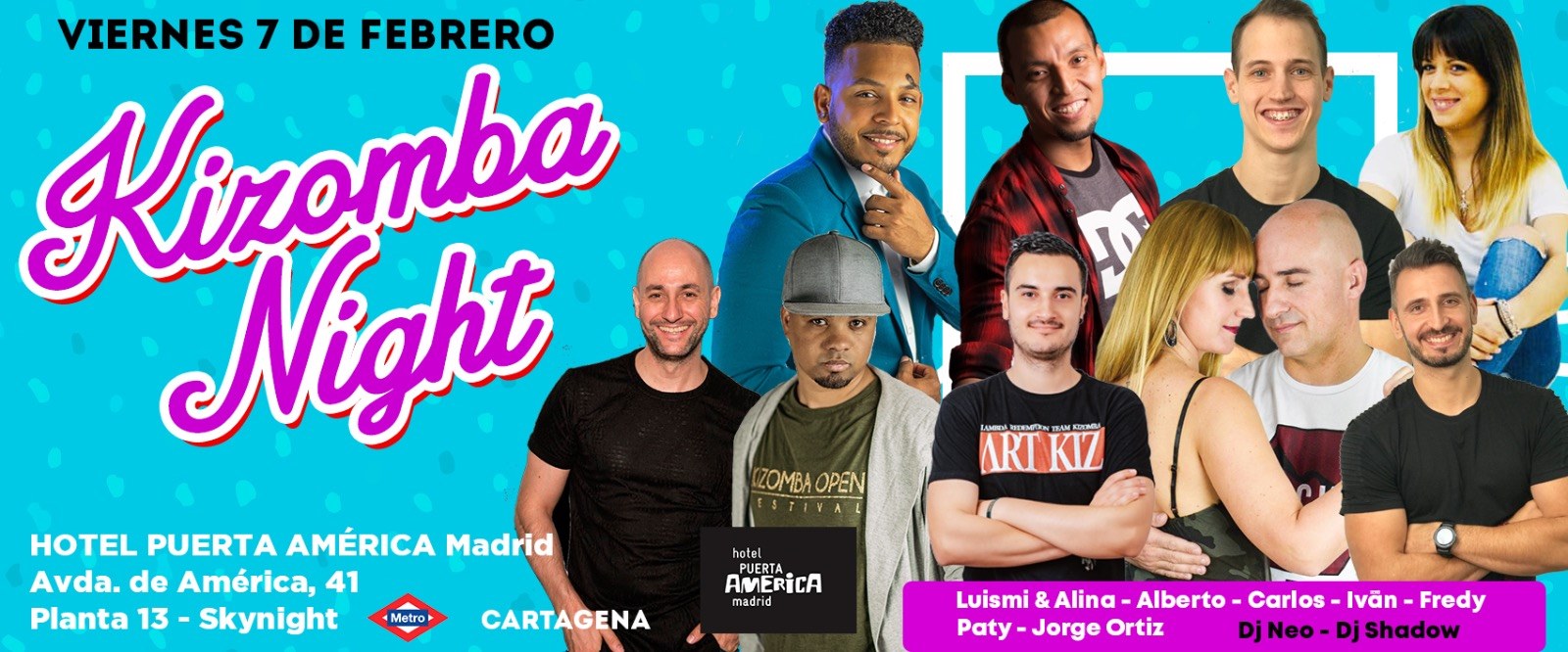 Kizomba Night Viernes 7 de Febrero - Hotel Puerta de América