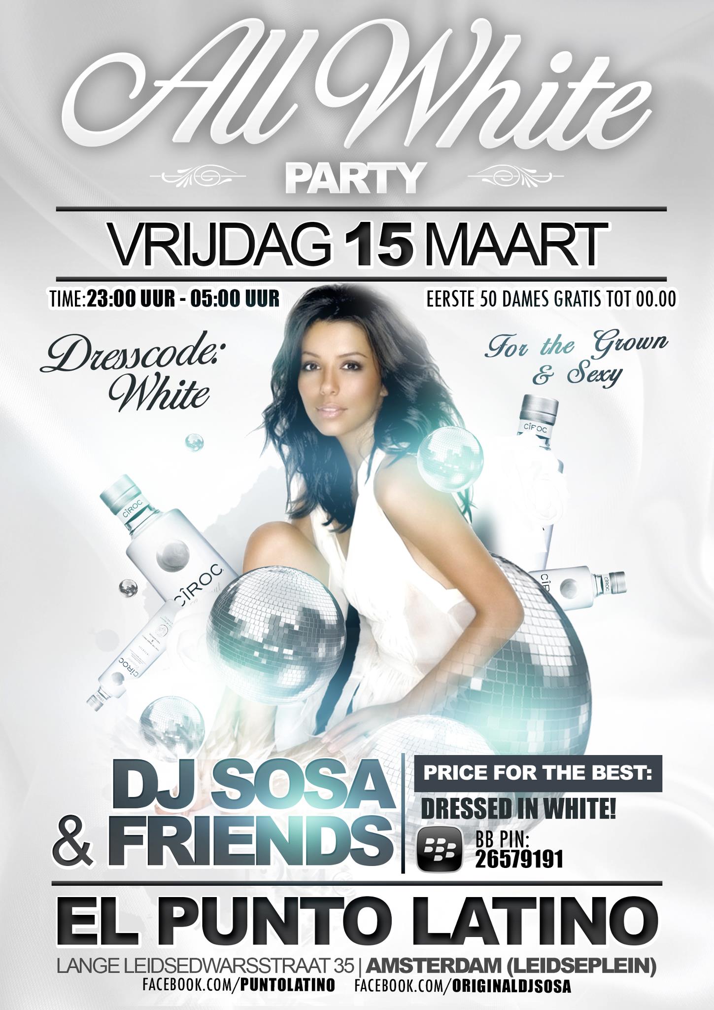 ALL WHITE PARTY @ EL PUNTO LATINO DRESSCODE: WHITE