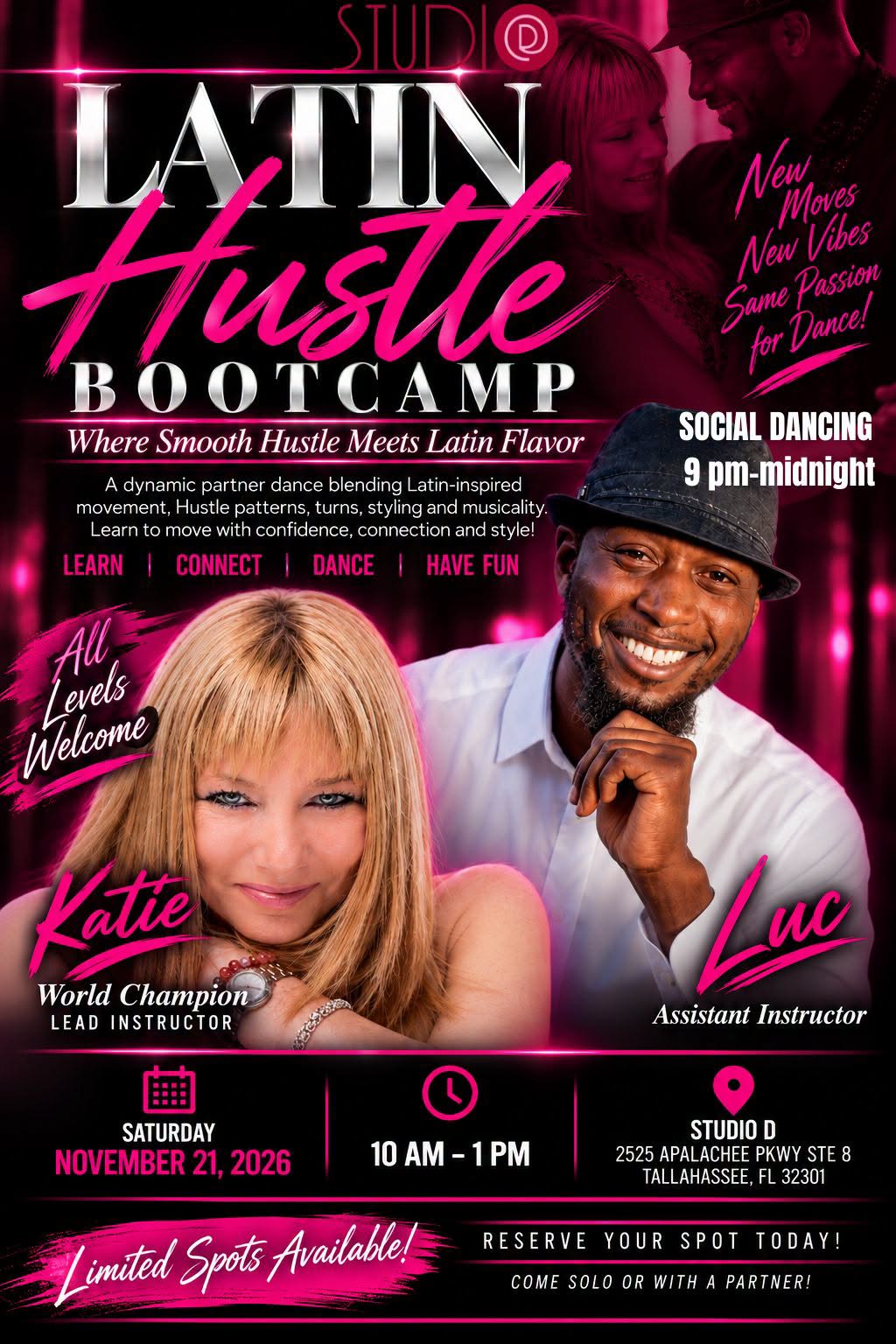 Latin Hustle Bootcamp and Social