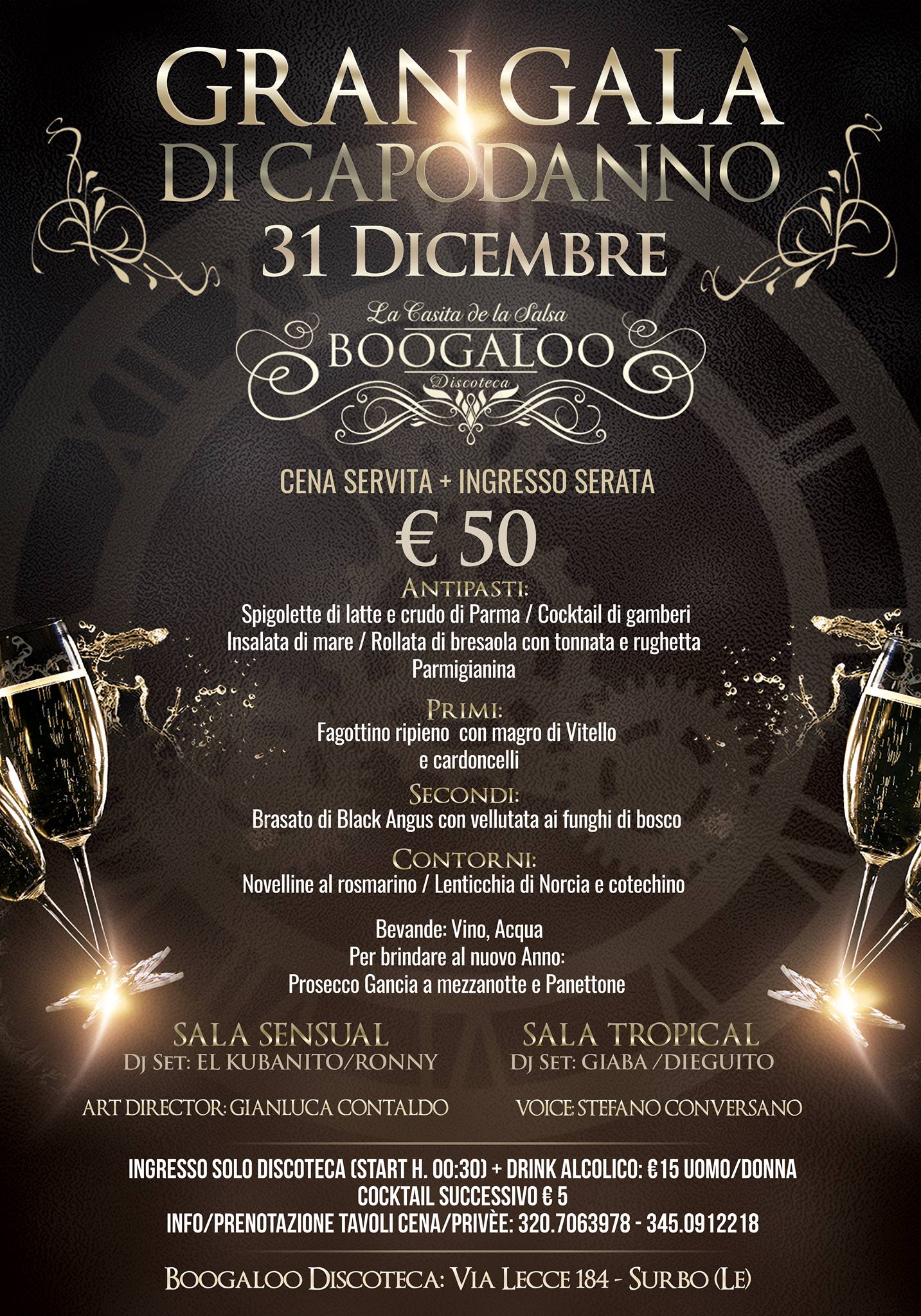 Boogaloo - La Ultima Noche dell'anno - Lunedì 31 Dicembre