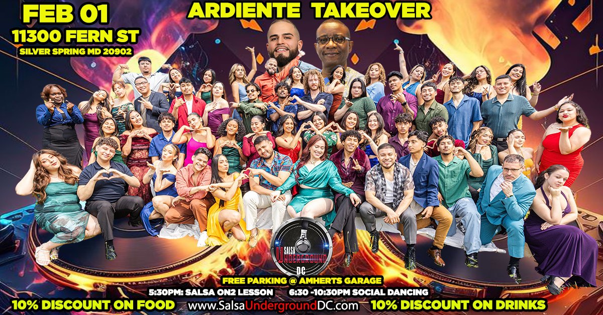 πΆπ Salsa Underground DC: Ardiente Takeover