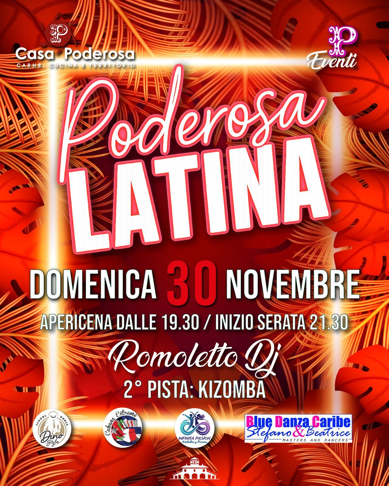 Domenica 30 Novembre_Casa Poderosa Pesaro_Special Domenica Latina & Kizombera