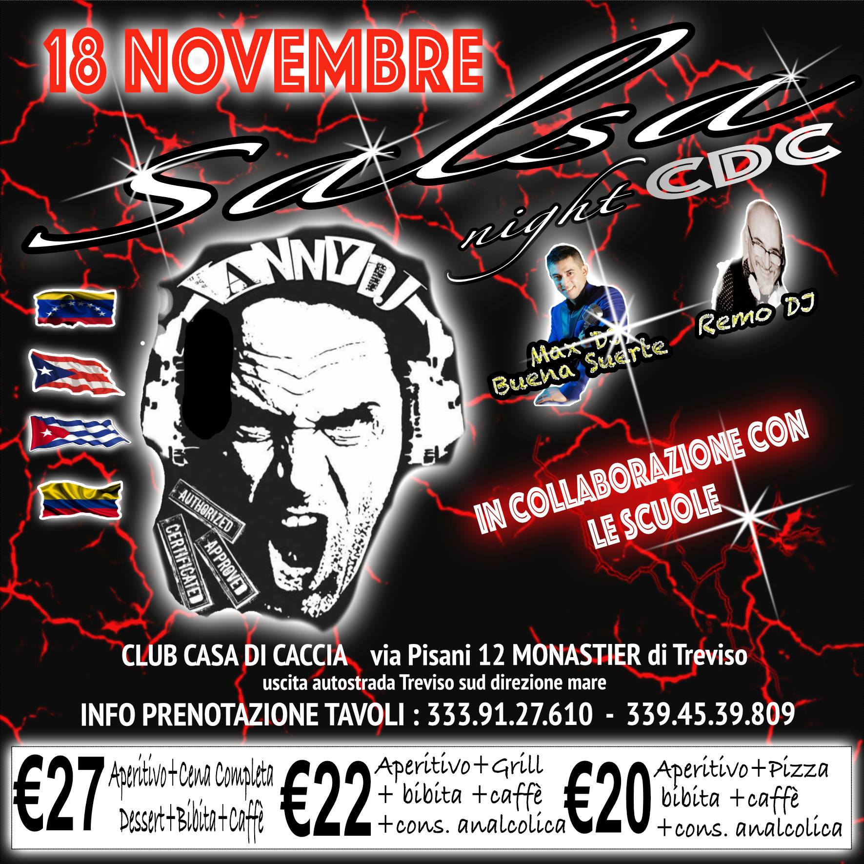 Serata Latina 18 Novembre