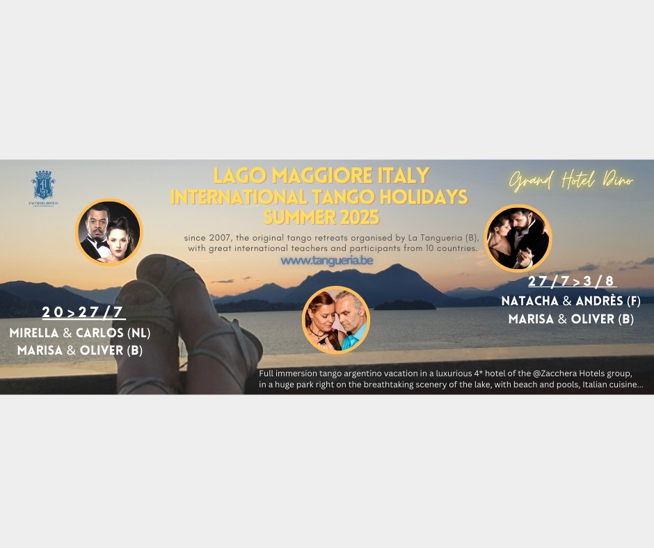 Summer 2025: International Tango Holidays Lago Maggiore La Tangueria