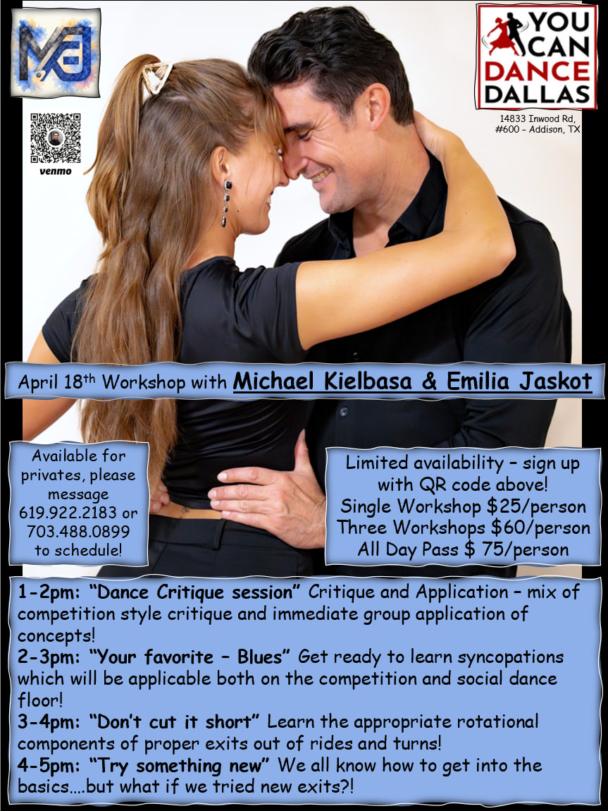 WCS Dallas Workshops with Champion Michael Kielbasa + Allstar Emilia Jaskot