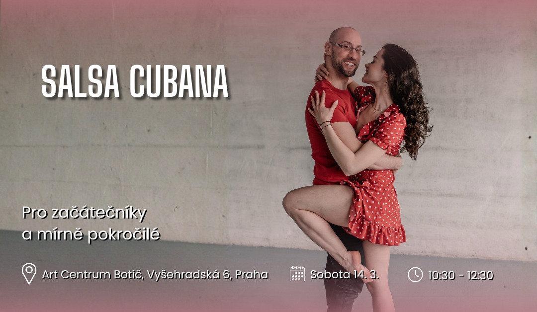 🔥 Salsa Cubana - Sobota 14.3. 10:30-12:30 Pro začátečníky a mírně pokročilé