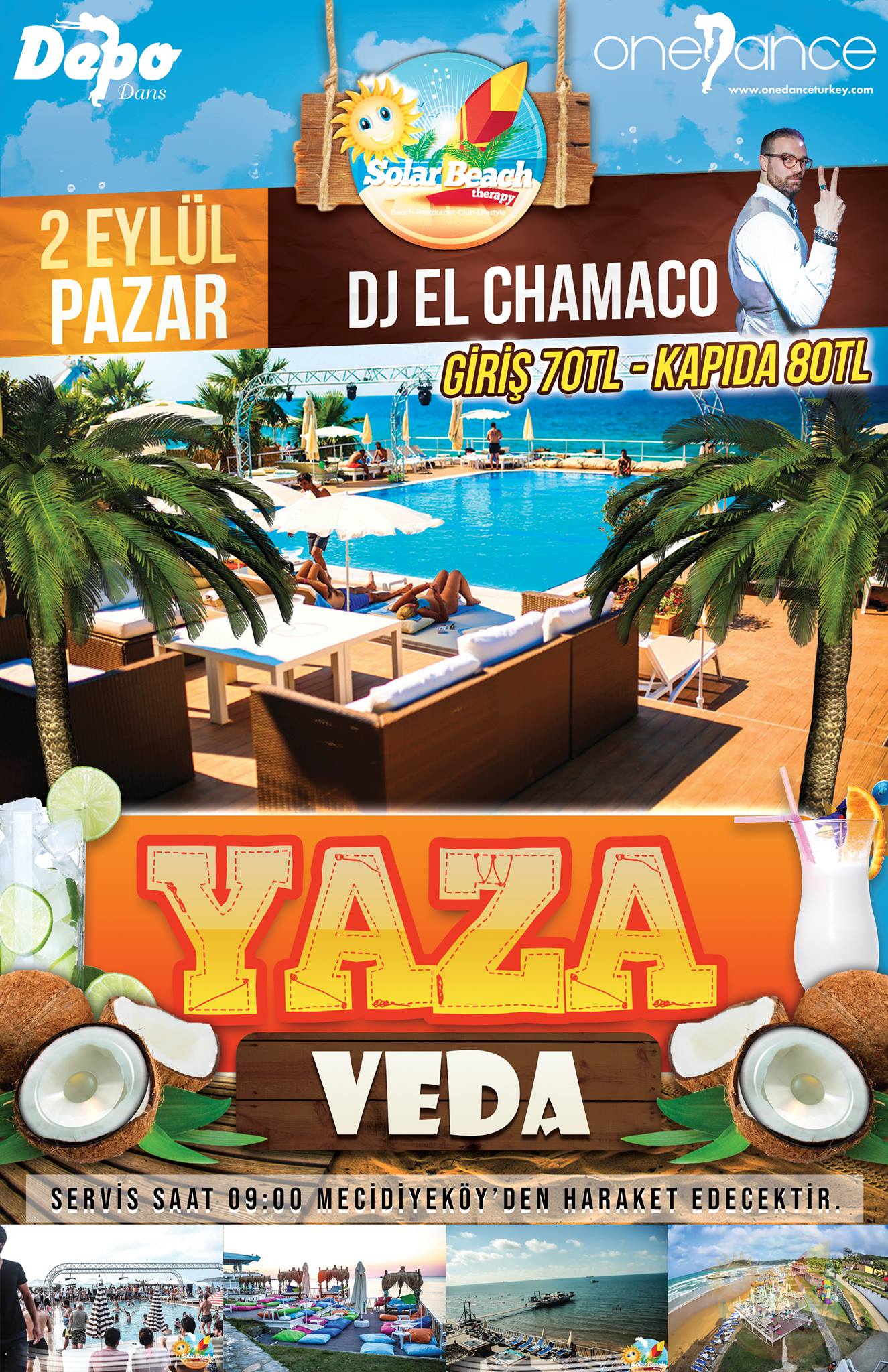 OneDance & Depo Dans Solar Beach Pool Sea Summer Party