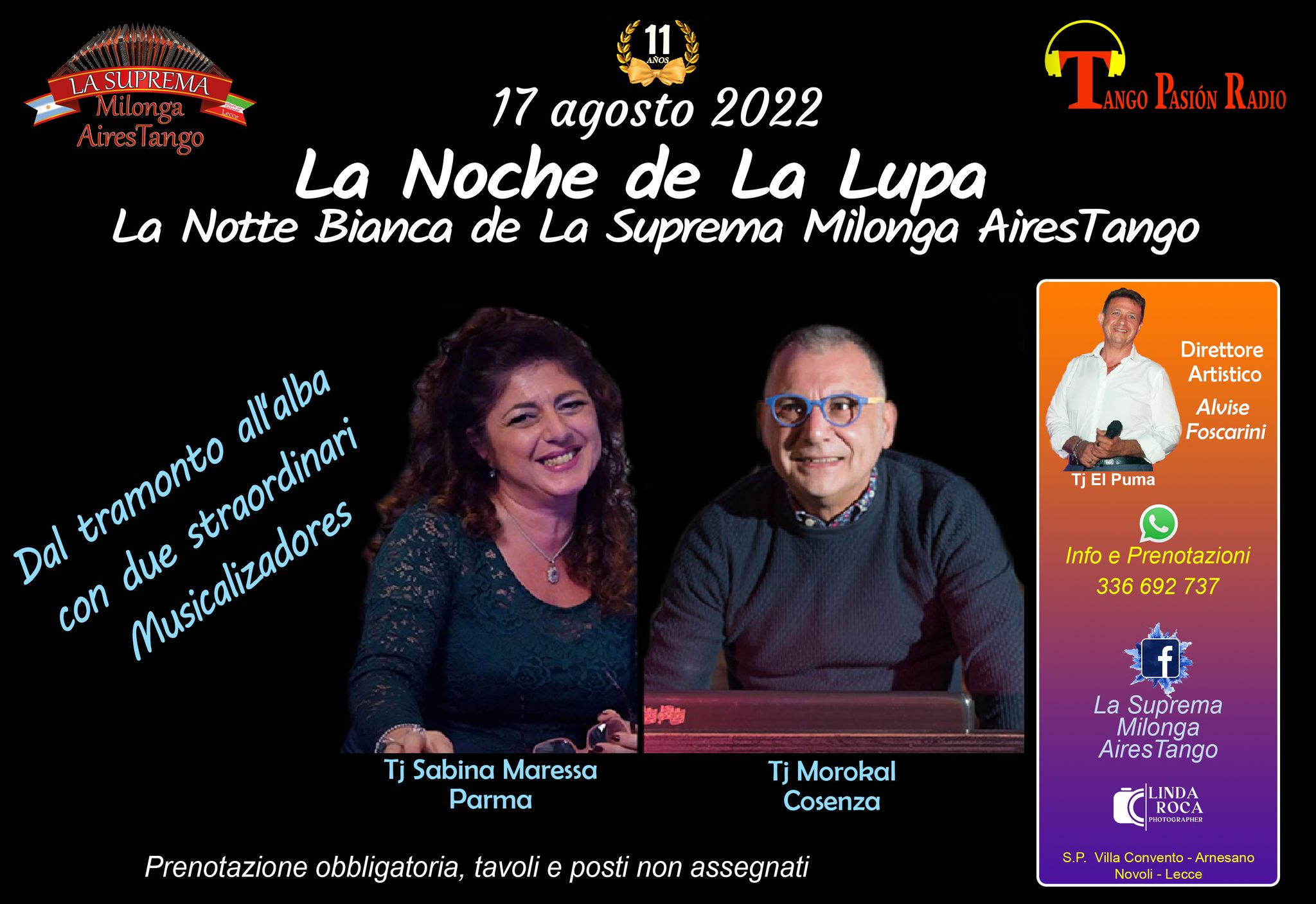 La Noche de la Lupa, la Notte Bianca de La Suprema - Milonga AiresTango