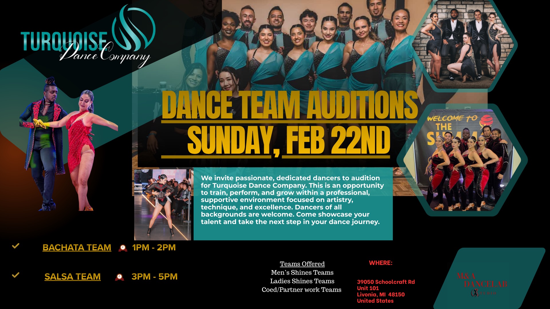 Turquoise Dance Team Auditions
