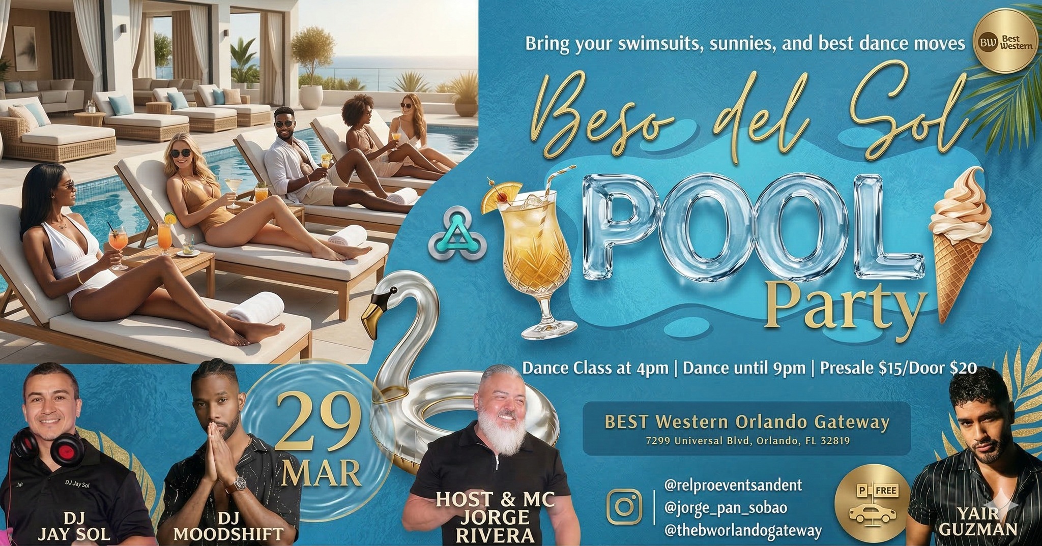 Beso del Sol Orlando @Best Western Orlando Gateway!