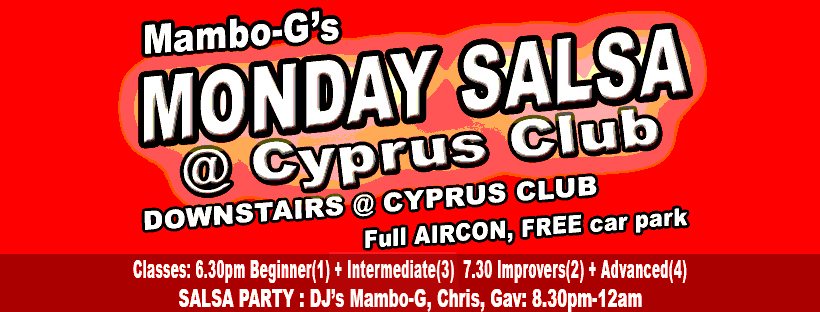 Mambo-G's Monday Salsa @ Cyprus