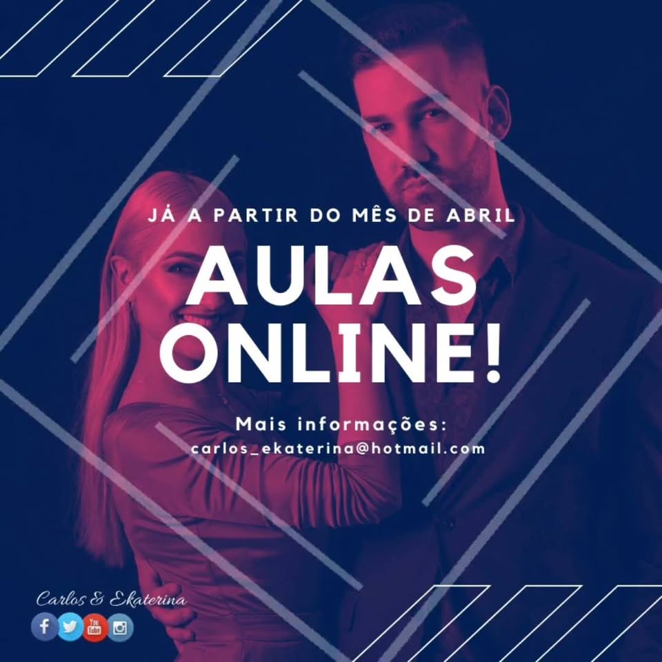 ✺ Aulas de Salsa Online ✺ Carlos & Ekaterina ✺ 7 e 8 de Abril ✺
