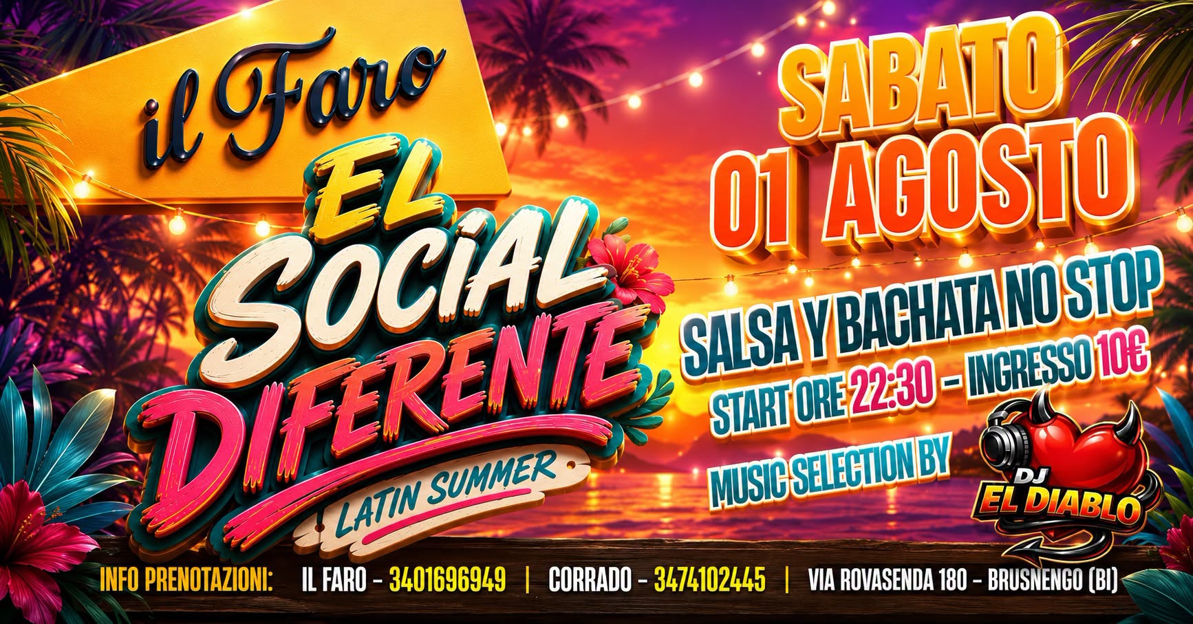 π΄π₯ EL SOCIAL DIFERENTE SABATO 01 AGOSTO π₯π΄