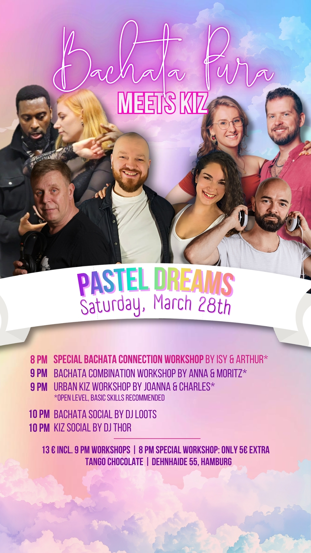 Bachata Pura meets Kiz ☁️ Pastel Dreams Edition ☁️ 28th of March