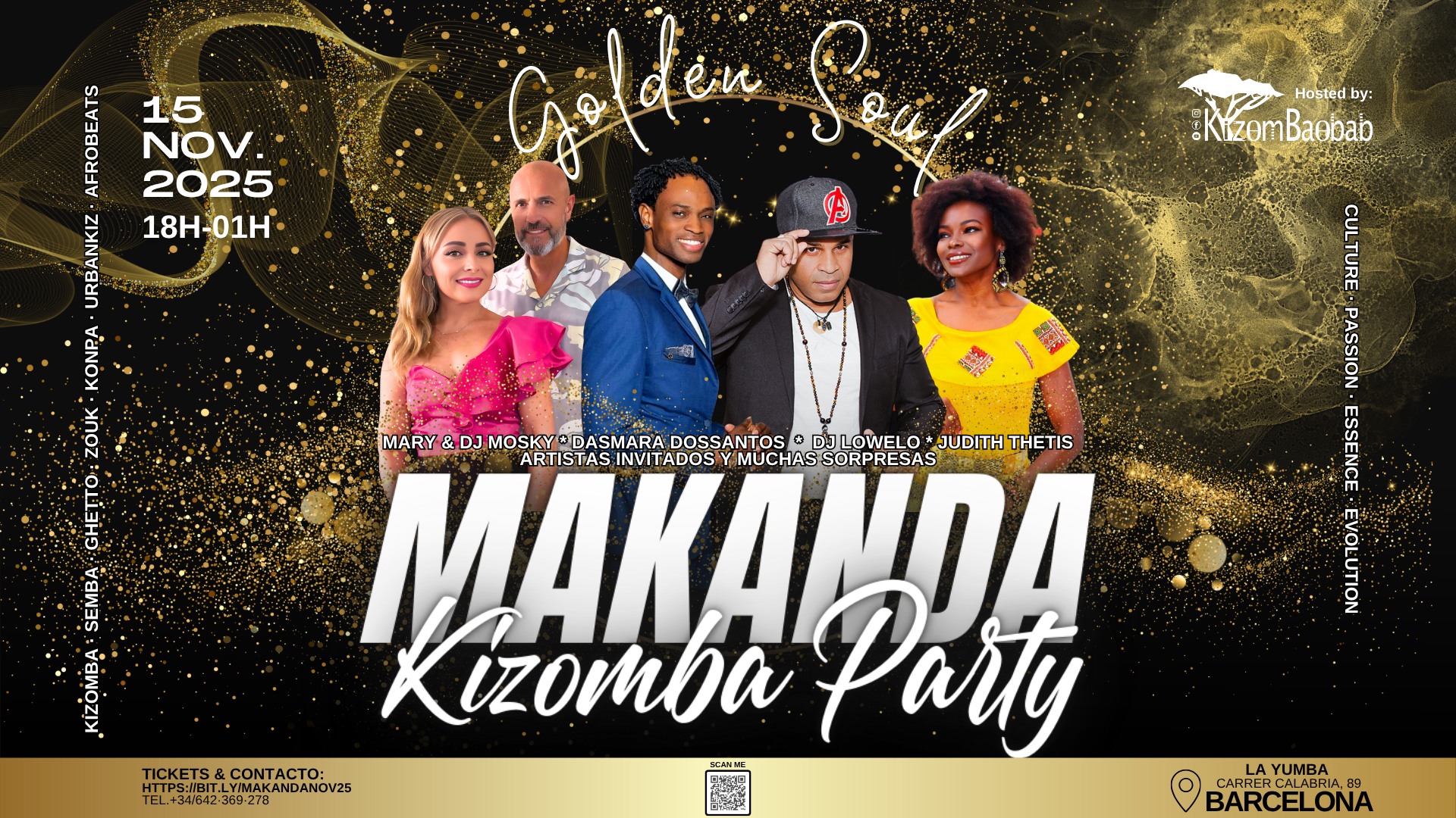Makanda Kizomba Party GOLDEN SOUL edition 15.11.2025