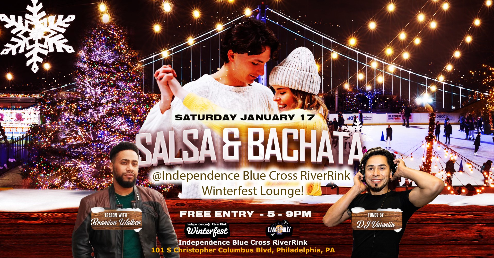 SALSA & BACHATA @Independence Blue Cross RiverRink Lounge!