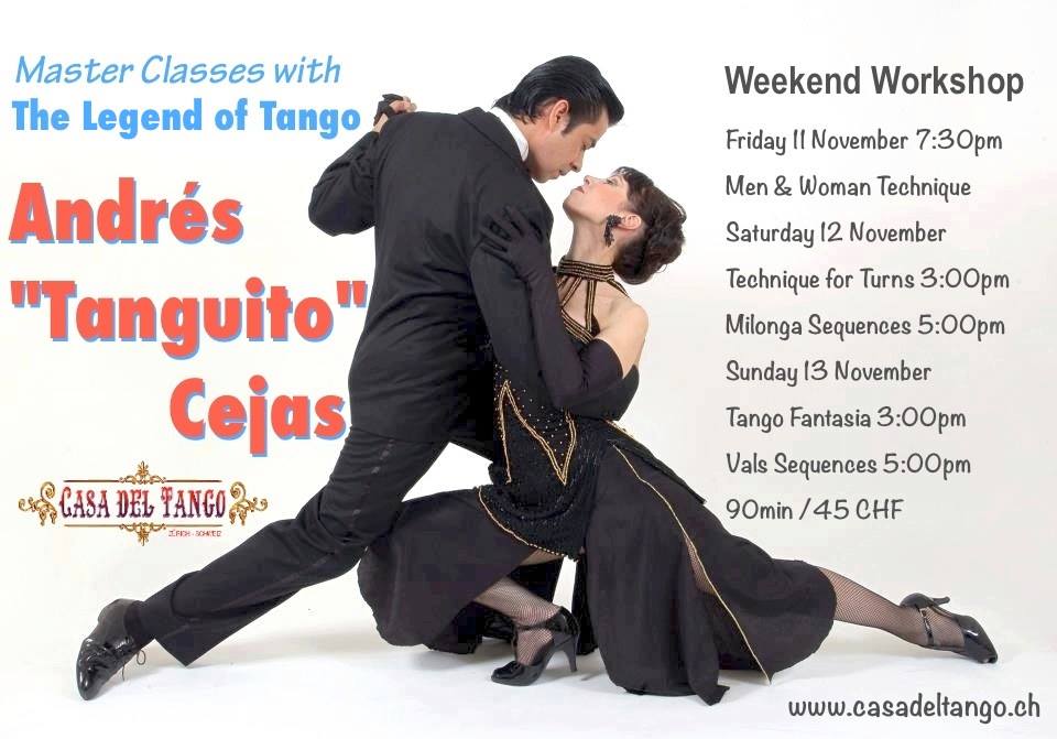 Master Classes Workshop with the Legend Andrés "Tanguito" Cejas